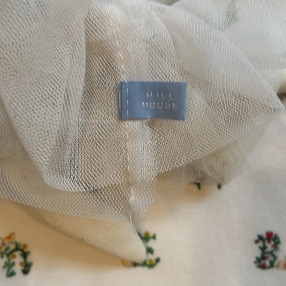 Hill House White Baby Blanket with Floral letters & Ballerina Bunny gift combo. - Picture 4 of 4